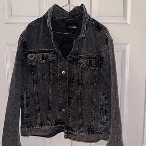 Fashion Nova Charcoal Denim Jacket